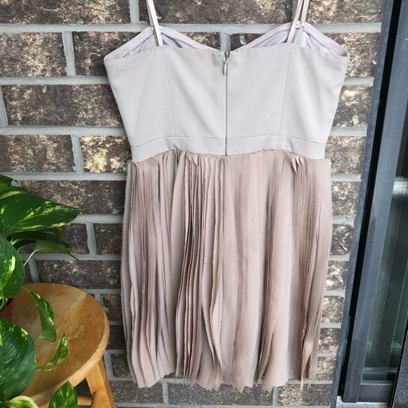 BCBG Angel Strapless Nude Dress Size 8 - Picture 8 of 8